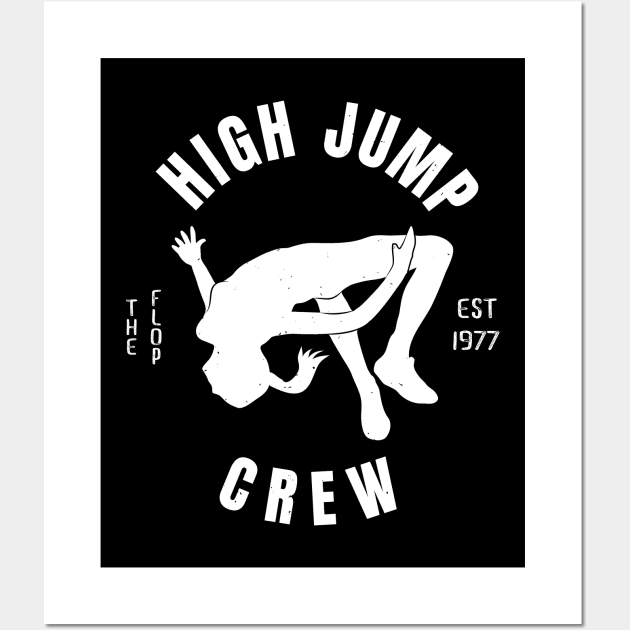 Women Athletics High Jump Crew Girl Athlete Gift Wall Art by atomguy